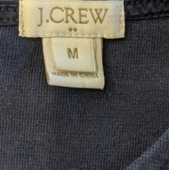 J. Crew Peplum Sleeveless Top Navy Blue Sz Medium - Picture 5 of 5